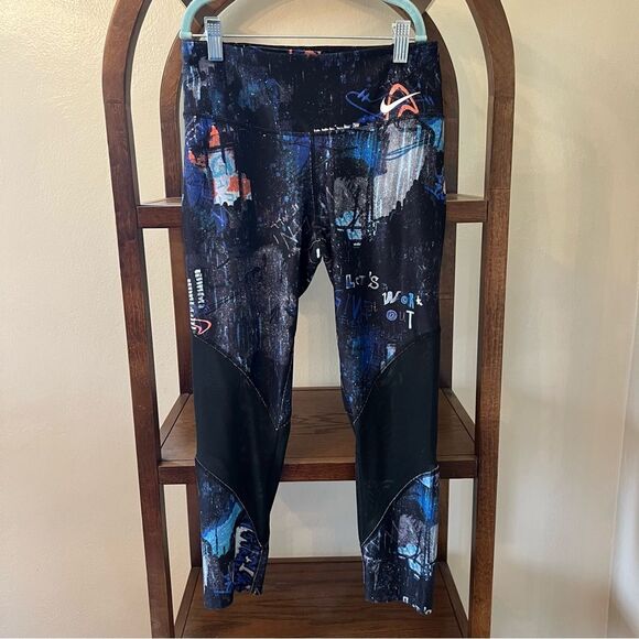 Nike Victory Power Leggings with Black Panels, Size XS - Picture 1 of 7